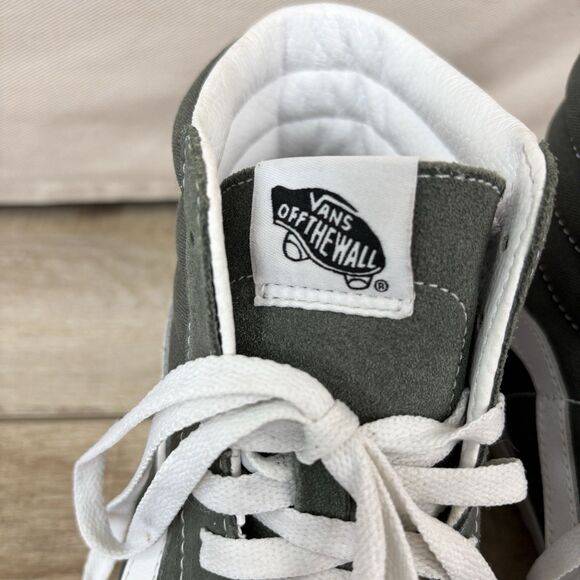 Vans Sk8 Hi Forest Green Suede HT Sneakers Skateboard Mens Sz 8 Athletic Preppy main image 4